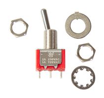 ALCOSWITCH - TE CONNECTIVITY 6-1825136-4 拨动开关, 开-无-(开), SPDT, 不发光, Gemini A Series, 通孔安装, 5 A