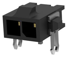 AMP - TE CONNECTIVITY 2-1445088-2 引脚针座, 线至板, 3 mm, 1 排, 2 触点, 通孔直角, Micro MATE-N-LOK
