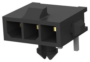 AMP - TE CONNECTIVITY 2-1445098-3 引脚针座, 线至板, 3 mm, 1 排, 3 触点, 通孔直角, Micro MATE-N-LOK