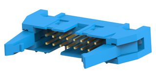 AMP - TE CONNECTIVITY 2-5499141-3 引脚针座, 线至板, 2.54 mm, 2 排, 16 触点, 通孔直角, AMP-LATCH Universal