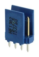 AMP - TE CONNECTIVITY 281696-4 引脚针座, 线至板, 2.54 mm, 1 排, 4 触点, 通孔直型, AMPMODU HE 13/HE 14