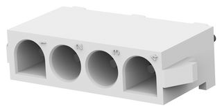 AMP - TE CONNECTIVITY 350793-1 引脚针座, 线至板, 6.35 mm, 1 排, 4 触点, 通孔直型, Universal MATE-N-LOK
