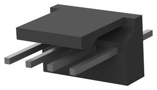 AMP - TE CONNECTIVITY 3-647050-4 引脚针座, 线至板, 2.54 mm, 1 排, 4 触点, 通孔直型, MTA 100