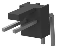 AMP - TE CONNECTIVITY 3-647630-2 引脚针座, 线至板, 2.54 mm, 1 排, 2 触点, 通孔直角, MTA 100
