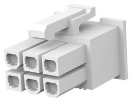 TE CONNECTIVITY 1969614-6 连接器外壳, VAL-U-LOK, 插座, 6 路, 4.2 mm, AMP VAL-U-LOK系列触点