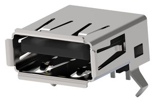 AMP - TE CONNECTIVITY 292303-3 USB Connector, USB Type A, USB 2.0, Receptacle, 4 Ways, Through Hole Mount, Right Angle