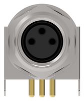 TE CONNECTIVITY 2-2172091-2 传感器连接器, M8, 母, 3路, PCB插座, 直角面板安装