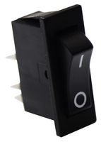 AMP - TE CONNECTIVITY 1634202-3 翘板开关, 开-关, SPST, 不发光, 面板安装, 黑色, PRG Series
