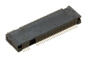 TE CONNECTIVITY 2199119-1 Card Edge Connector, M.2 (NGFF) Mini, Dual Side, 67 Contacts, Surface Mount, Right Angle