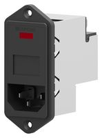 TE CONNECTIVITY - CORCOM PM00SDHXB 滤波IEC电源入口模块, IEC C14, 通用, 10 A, 230 VAC, 2极开关, 2极保险丝座