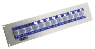 OMEGA MJP1-12-T 热电偶连接器，微型，蓝色，面板插头，6 个插座，1 排，T 型，207 mm，ANSI，MJP 系列