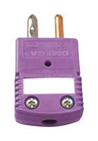 OMEGA OSTW-E-M 热电偶连接器，标准，紫色，2 针，插头，E 型，-29 °C 至 180 °C，ANSI、OSTW 系列