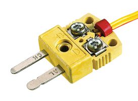 OMEGA SMPW-CC-N-M 热电偶连接器,微型,橙色,2针,插头,N型,-29至180 °C,ANSI,SMPW-CC系列