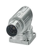 PHOENIX CONTACT 1628500 圆形连接器, M系列圆形连接器, 直角面板安装插座, 8 触点, 压接插座-无触芯, 螺纹