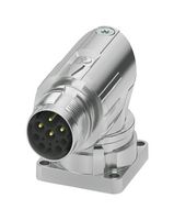 PHOENIX CONTACT 1628501 圆形连接器, M系列圆形连接器, 直角面板安装插座, 8 触点, 压接引脚-无触芯, 螺纹