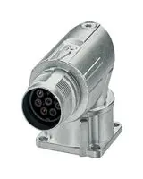 PHOENIX CONTACT 1628506 圆形连接器, M系列圆形连接器, 直角面板安装插座, 7 触点, 压接插座-无触芯, 螺纹