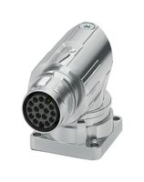 PHOENIX CONTACT 1628521 圆形连接器, M系列圆形连接器, 直角面板安装插座, 17 触点, 压接引脚-无触芯, 快锁