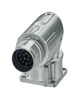 PHOENIX CONTACT 1628522 圆形连接器, M系列圆形连接器, 直角面板安装插座, 17 触点, 压接插座-无触芯, 快锁