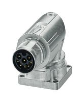 PHOENIX CONTACT 1628525 Circular Connector, M-Series Circular Connector, Right Angle Panel Mount Receptacle, 8 Contacts
