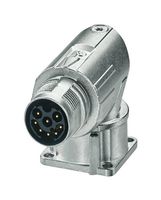 PHOENIX CONTACT 1628527 Circular Connector, M-Series Circular Connector, Right Angle Panel Mount Receptacle, 8 Contacts