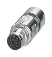 PHOENIX CONTACT 1628941 圆形连接器, M系列圆形连接器, 电缆安装插座, 7 触点, 压接插座-无触芯, 螺纹