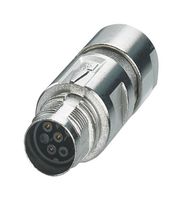 PHOENIX CONTACT 1628951 圆形连接器, M系列圆形连接器, 电缆安装插座, 5 触点, 压接插座-无触芯, 螺纹