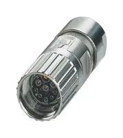 PHOENIX CONTACT 1629018 圆形连接器, M系列圆形连接器, 电缆安装插头, 8 触点, 压接插座-无触芯, 螺纹