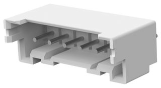 TE CONNECTIVITY 2132415-6 引脚针座, 线至板, 2.5 mm, 1 排, 6 触点, 通孔直型, Economy Power 2.5