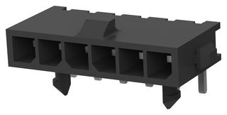 AMP - TE CONNECTIVITY 2-1445055-6 引脚针座, 直角, 线至板, 3 mm, 1 排, 6 触点, 通孔直角, Micro MATE-N-LOK