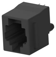 TE CONNECTIVITY 5520258-2 模块连接器, RJ14 插座, 1 x 1 (端口), 6P4C, Cat3, 通孔安装