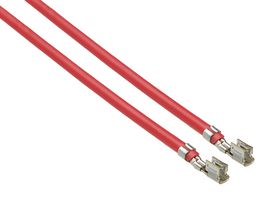 MOLEX 217510-2123 连接电缆, 22 AWG, L1NK 250压接端子插座至L1NK 250压接端子插座, 8.9 ", 225 mm, L1NK 250 OTS 217510 Series, 红色