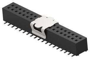TE CONNECTIVITY 1MM-R-D19-VS-00-F-TBP PCB插座, 板至板, 1 mm, 2 排, 38 触点, 表面安装直型, Ampmodu Small Centerline