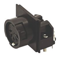 AMPHENOL SINE/TUCHEL T3427600 圆形连接器, 标准圆形连接器, signal mate C091 M16-B Series, 直角面板安装插座, 6 触点, 焊接插座, 卡口