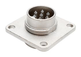 AMPHENOL SINE/TUCHEL C09131S0071002 圆形连接器, 标准圆形连接器, signal mate C091 M16-D Series, 面板安装插座, 7 触点, 焊接引脚, 螺纹