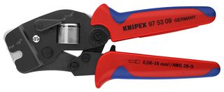 KNIPEX 97 53 09 压接工具, 手动, 28-5AWG End SleevesFerrules