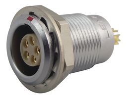 LEMO EGG.0B.305.CLL 圆形连接器, Standard Circular Connector, 0B系列, 面板安装插座, 5 触点, 焊接插座, 推挽