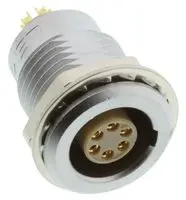 LEMO EGG.1B.306.CLL 圆形连接器, Standard Circular Connector, 1B系列, 面板安装插座, 6 触点, 焊接插座, 推挽