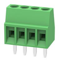 MULTICOMP PRO MP008515 线至板接线端子, 2.54 mm, 4 路, 26 AWG, 18 AWG, 1 mm², 螺丝