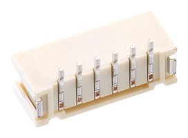 WURTH ELEKTRONIK 620306124022 Pin Header, Wire-to-Board, 2 mm, 1 Rows, 6 Contacts, Surface Mount Straight, WR-WTB