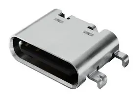 GCT USB4500-03-0-A 连接器, USB, 5A, 48V, 240W, USB C, USB 2.0, 插座, 16 路, 表面安装, 通孔安装, 水平