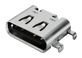 GCT USB4500-03-1-A USB Connector, 5A, 48V, 240W, USB Type C, USB 2.0, Receptacle, 16 Ways