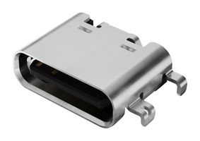 GCT USB4505-03-0-A 连接器, USB, USB C, USB 2.0, 插座, 16 路, 表面安装, 通孔安装, 直角型