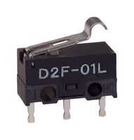 OMRON ELECTRONIC COMPONENTS D2F-01FL3 微动开关, 超微型, 仿辊杆, SPDT, PC插针, 100 mA, 30 V