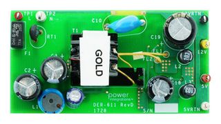 POWER INTEGRATIONS RDK-611 参考设计套件, INN3672C-H602, 双输出开放框架工业电源