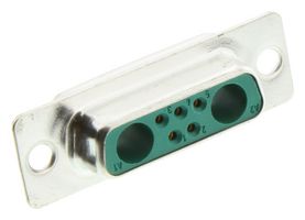 MOLEX / FCT 173107-0060 连接器, 组合式D-SUB, 173107 Series, DA-7W2, 插座, 7 触点, 5信号, 2电源, 焊接杯