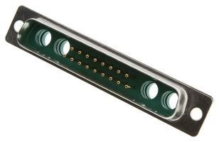 MOLEX / FCT 173107-0067 连接器, 组合式D-SUB, 173107 Series, DC-21WA4, 插头, 21 触点, 17信号, 4电源, 焊接杯