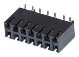 MOLEX 15-45-3514 PCB Receptacle, Board-to-Board, 2.54 mm, 2 Rows, 14 Contacts, Female Receptacle, Surface Mount