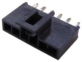 MOLEX 105309-1105 引脚针座, 线至板, 2.5 mm, 1 排, 5 触点, 通孔直型, Nano-Fit 105309 Series