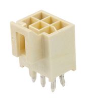 MOLEX 105310-2106 Pin Header, Wire-to-Board, 2.5 mm, 2 Rows, 6 Contacts, Through Hole Straight