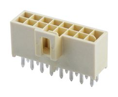 MOLEX 105310-2216 Pin Header, Wire-to-Board, 2.5 mm, 2 Rows, 16 Contacts, Through Hole Straight